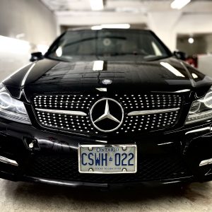 mercedes benz w204 diamond grill benz grill upgrade diamond grill for Mercedes Benz c class c class grill